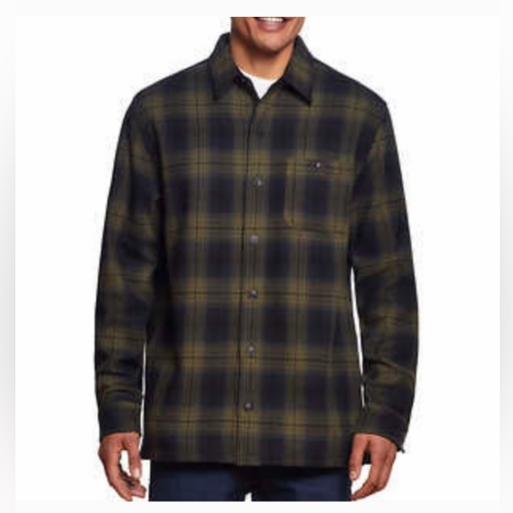 Weather proof vintage men's fleece shirt jacket shirt - Picture 3 of 5